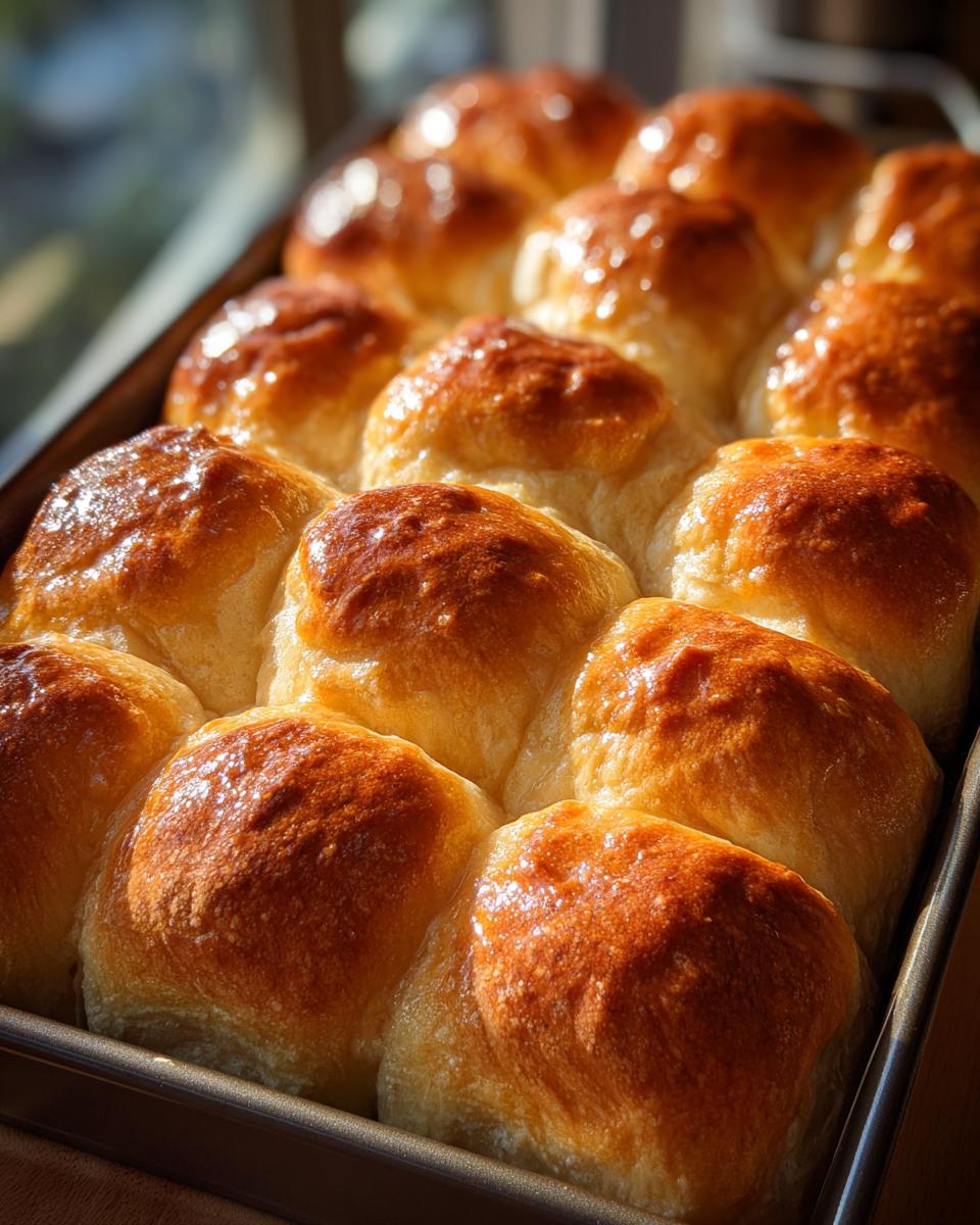 Close-up of freshly baked cranberry sugar cookies rolls in a baking pan, golden brown and glistening.