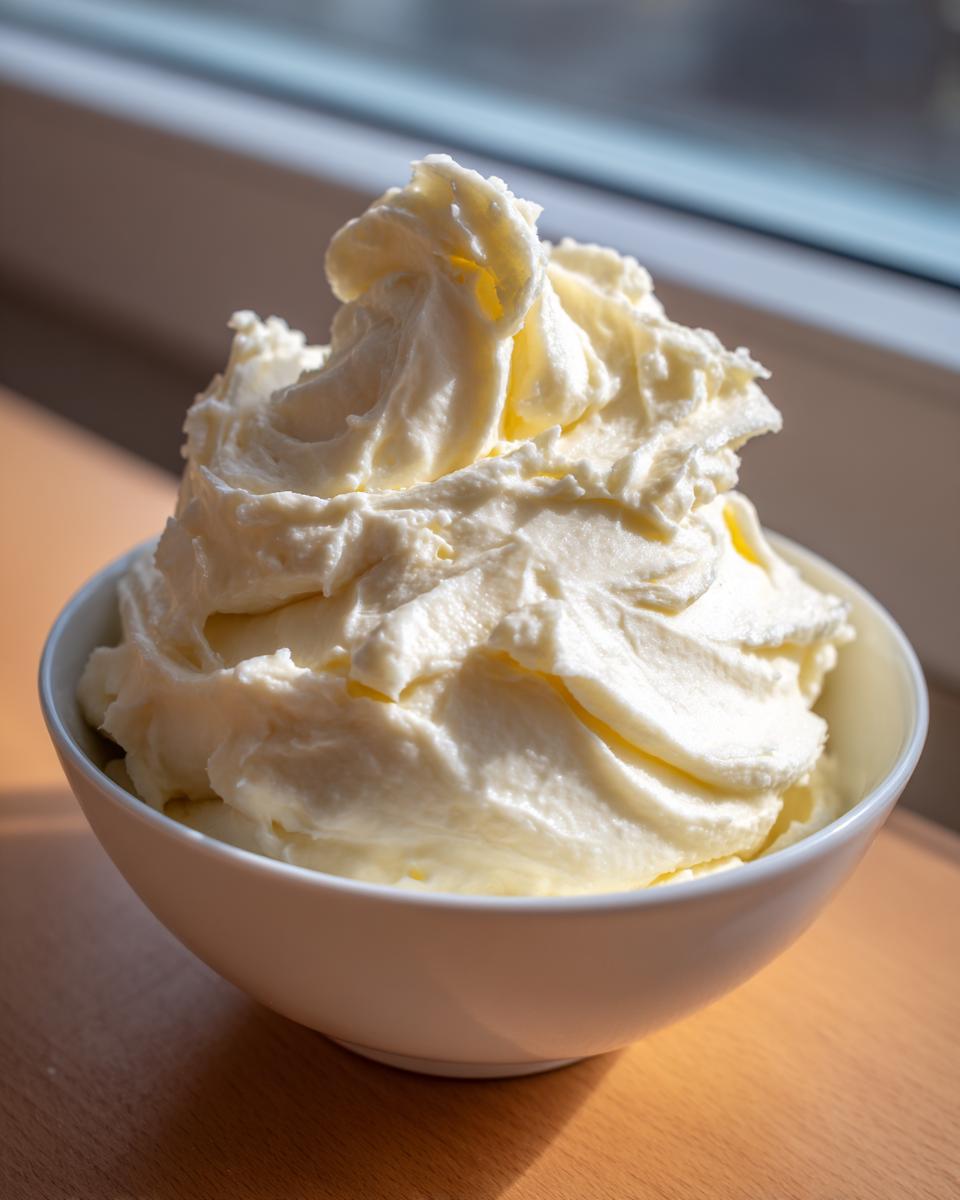 A close-up of incredibly fluffy mashed potatoes whipped to soft peaks in a white bowl.